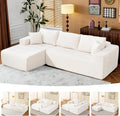 Brage Living 2025 New 108' Cloud Couch Sectional, Comfy Boneless Modular Sectional Sofa with L-Shaped Chaise, Deep Seat Couch for Living Room, No Assembly Required (Beige, Left Facing Chaise)