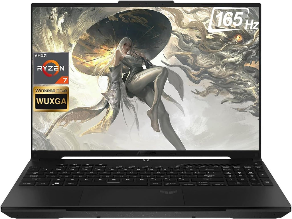 ASUS 2024 Newest TUF A16 Gaming Laptop, 16' 165Hz WUXGA Display, AMD Ryzen 7 7735HS(8-core), ‎32GB RAM, 1TB SSD, AMD Radeon RX 7700S, Windows 11 Home