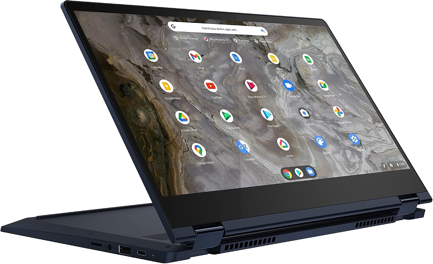 Lenovo Flex 5i 13 Chromebook 2-in-1 Laptop, Intel Core i3-1115G4, 8GB RAM, 64GB Storage, Intel UHD Graphics, 13.3' FHD Touchscreen Display, Chrome OS, Abyss Blue