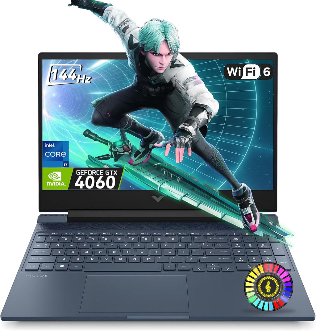 HP Victus 15 Gaming Laptop,Intel Core i7-13620H(10C/16T), NVIDIA GeForce RTX 4060,15.6'FHD Display Laptop Computer,32GB RAM 2TB NVMe SSD with Webcam,Backlit KB,Type_C,Wi-Fi 6,Windows 11 Pro