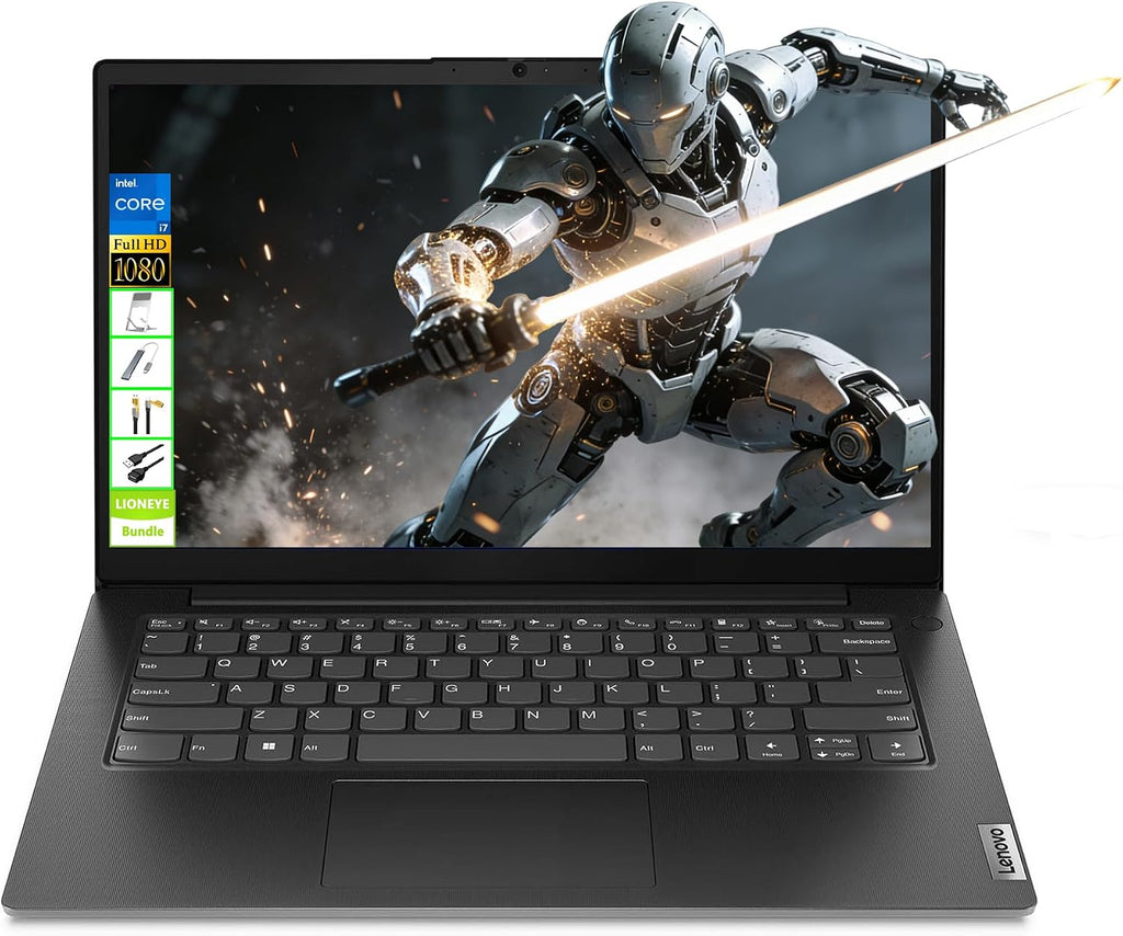 Lenovo V14 G4 Laptop, Intel 10-Core i7-13620H Processor, 14 inch FHD Display, 8GB RAM, 256GB SSD, Thin & Portable, Reliable Performance for Business/Students/Tourists, Windows 11 Home, LE Bundle