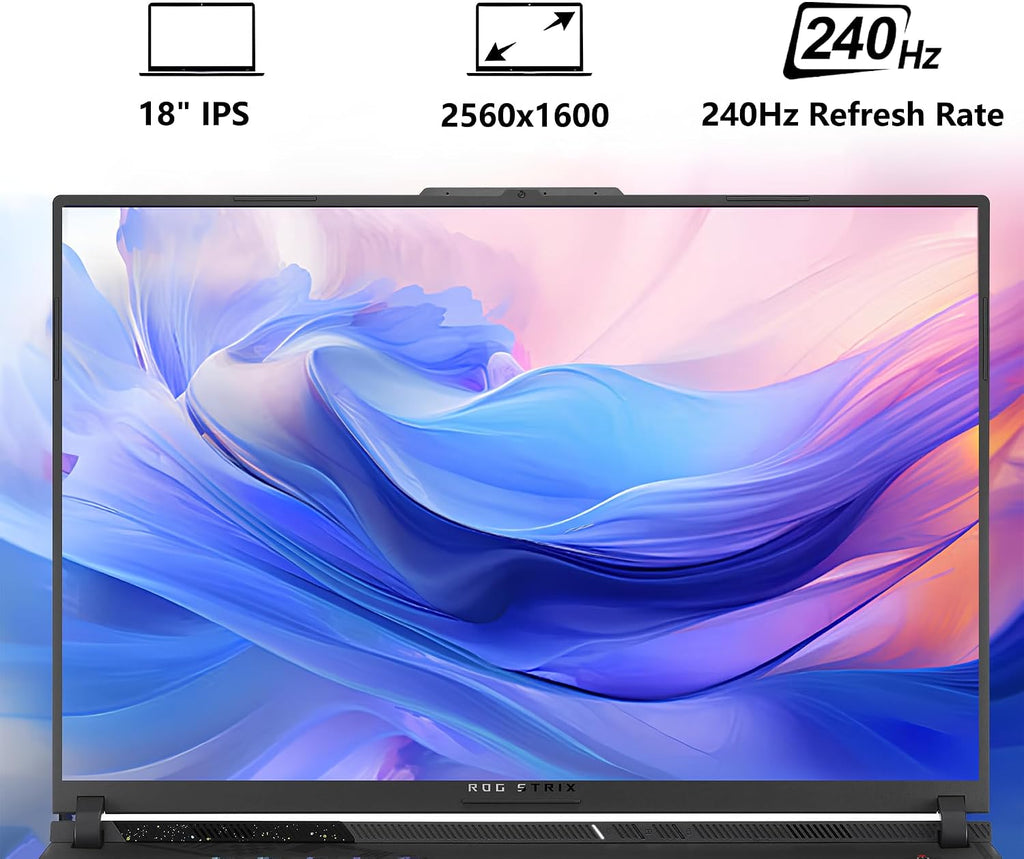 ASUS ROG Strix G18 G814 Gaming Laptop | 18' 2560x1600 240Hz (100% DCI-P3) | AMD 16-core Ryzen 9 9955HX (>i9-14900HX) | 32GB DDR5 4TB SSD | GeForce RTX 5070 DLSS4 | RGB Backlit Win11 w/DLCA Accessory