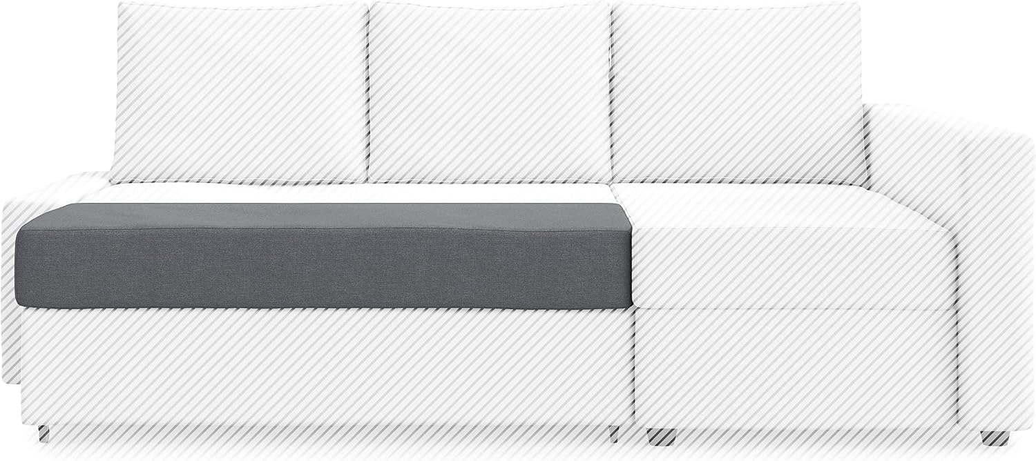 MASTERS OF COVERS Cover Only Snug Fit Friheten Slipcover for The IKEA Friheten with Chaise Corner Cover, Sofa Bed Cover, Sectional Slipcover Replacement (Dark Grey) （Cover Only！Not Sofa！）