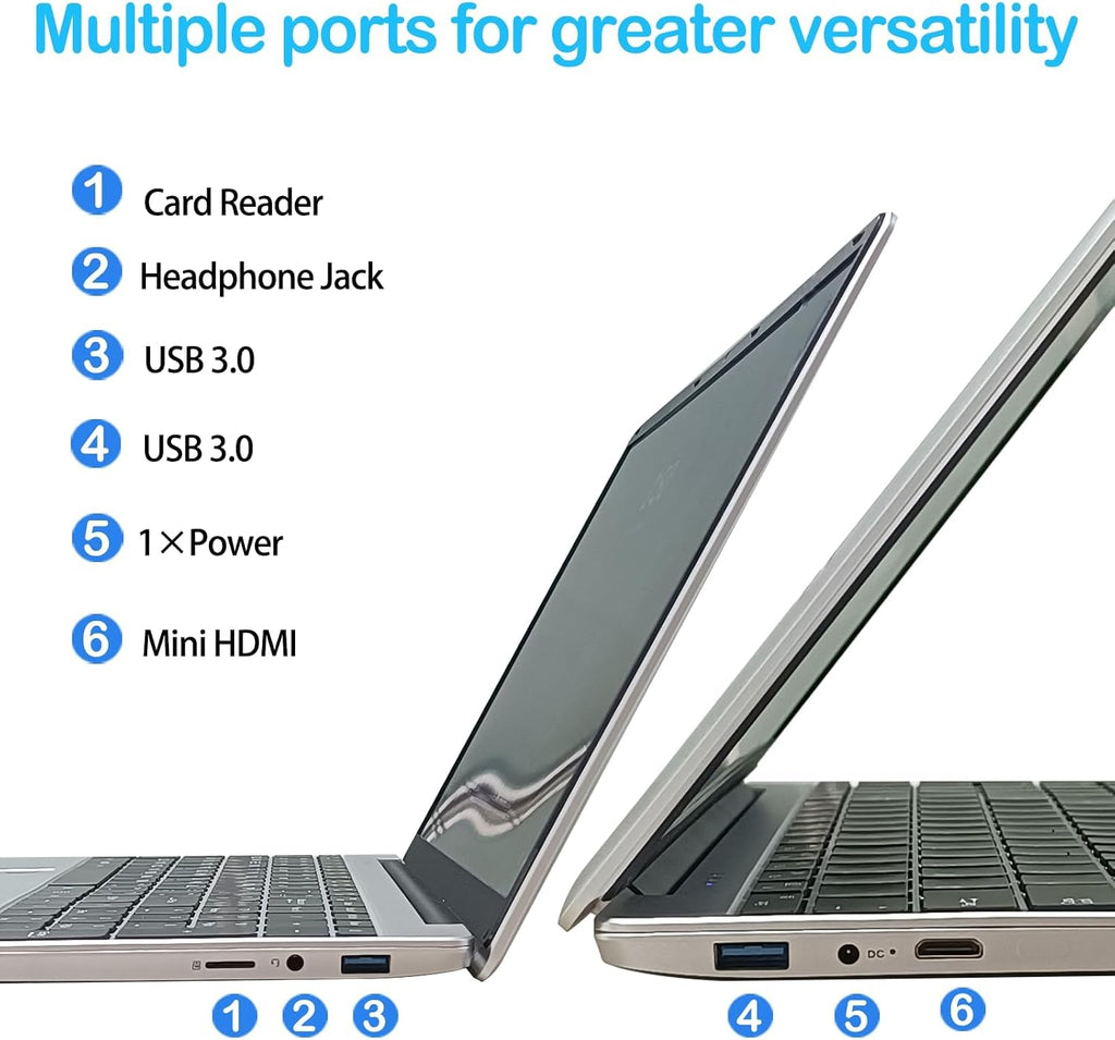 Laptop Computers,15.6' IPS 1080P Screen,N5095 Processor 4C 4T Up to 2.9Ghz 8GB RAM 512GB SSD, Laptops with Fingerprint Recognition Backlit Keyboard,WiFi, USB-C(Data),USB 3.0, Webcam, HDMI