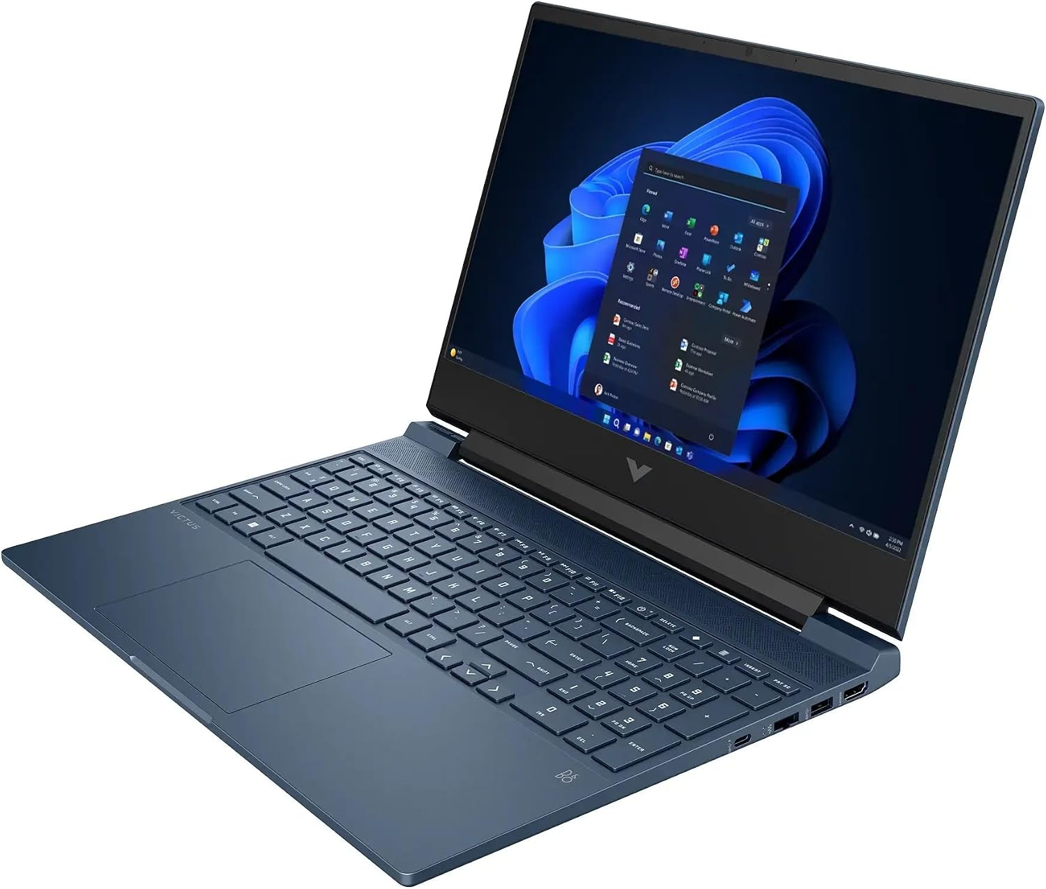 HP Victus 15.6' FHD 144Hz Gaming Laptop, Intel Core i5 12450H, 32GB RAM, 2TB SSD, NVIDIA GeForce RTX 3050, Windows 11 Home, WiFi 6, Numeric Pad, Performance Blue