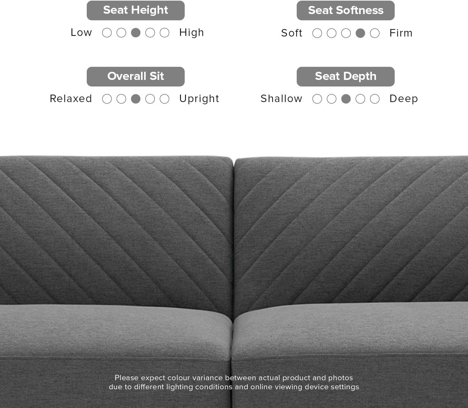 mopio 76.4' Futon Sofa Bed, Couch, Loveseat, Sleeper Sofa, Mid Century Modern Futon Couch, Sofa Cama, Couches for Living Room (Dark Gray Fabric)