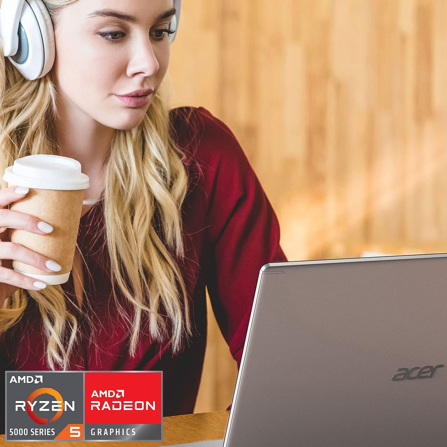 acer Aspire 5 A515-45-R74Z Slim Laptop | 15.6' Full HD IPS | AMD Ryzen 5 5500U Hexa-Core Mobile Processor | AMD Radeon Graphics | 8GB DDR4 | 256GB NVMe SSD | WiFi 6 | Backlit KB | Windows 11 Home