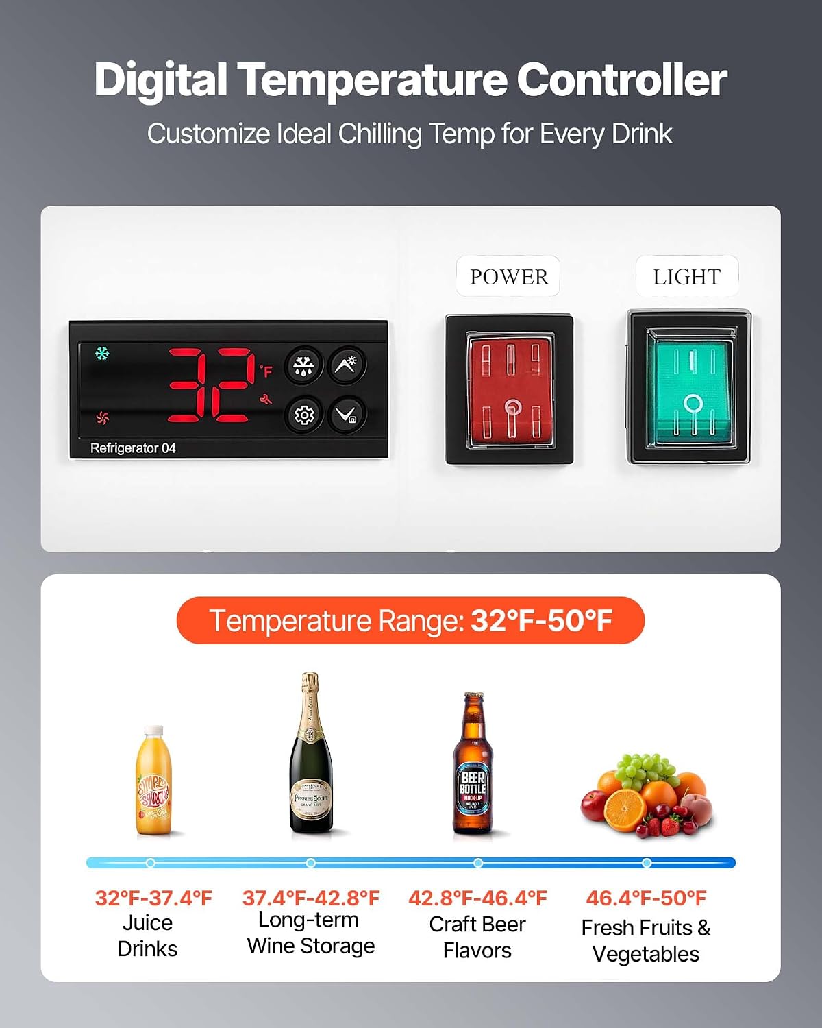 VEVOR Commercial Merchandiser Refrigerator, 36.4 Cu.Ft / 1030L Upright Beverage Cooler, 3 Glass Door Display Refrigerator with Customizable Lightbox, 12 Adjustable Shelves, Soft LED Lighting & Casters