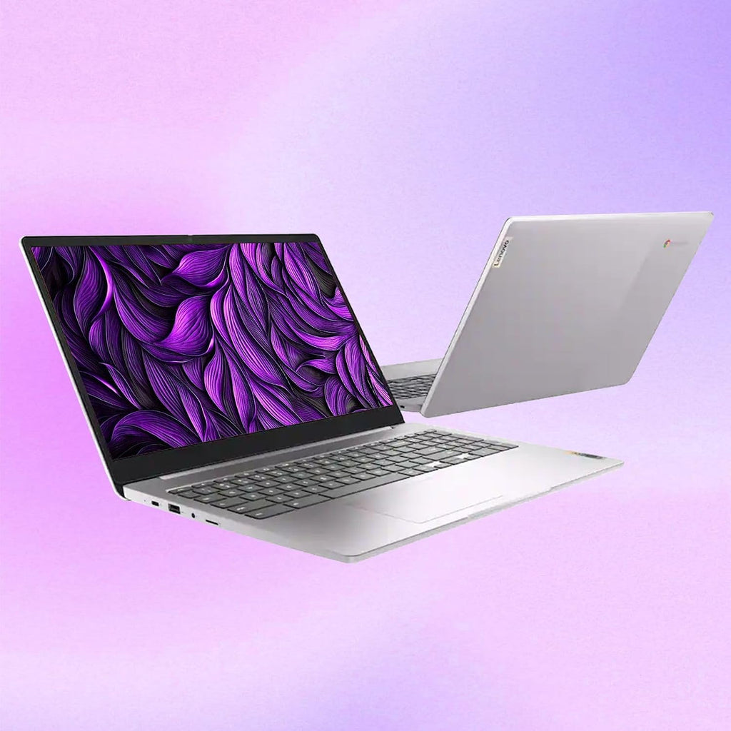 Lenovo 15.6' FHD Chromebook-Intel Quad-Core N4120(> N4020) 4GB RAM,192GB Storage,(64GB eMMC+128GB SDCard),with Privacy Camera,Wi-Fi6,HDMI1.4,Chrome OS,Artic Grey