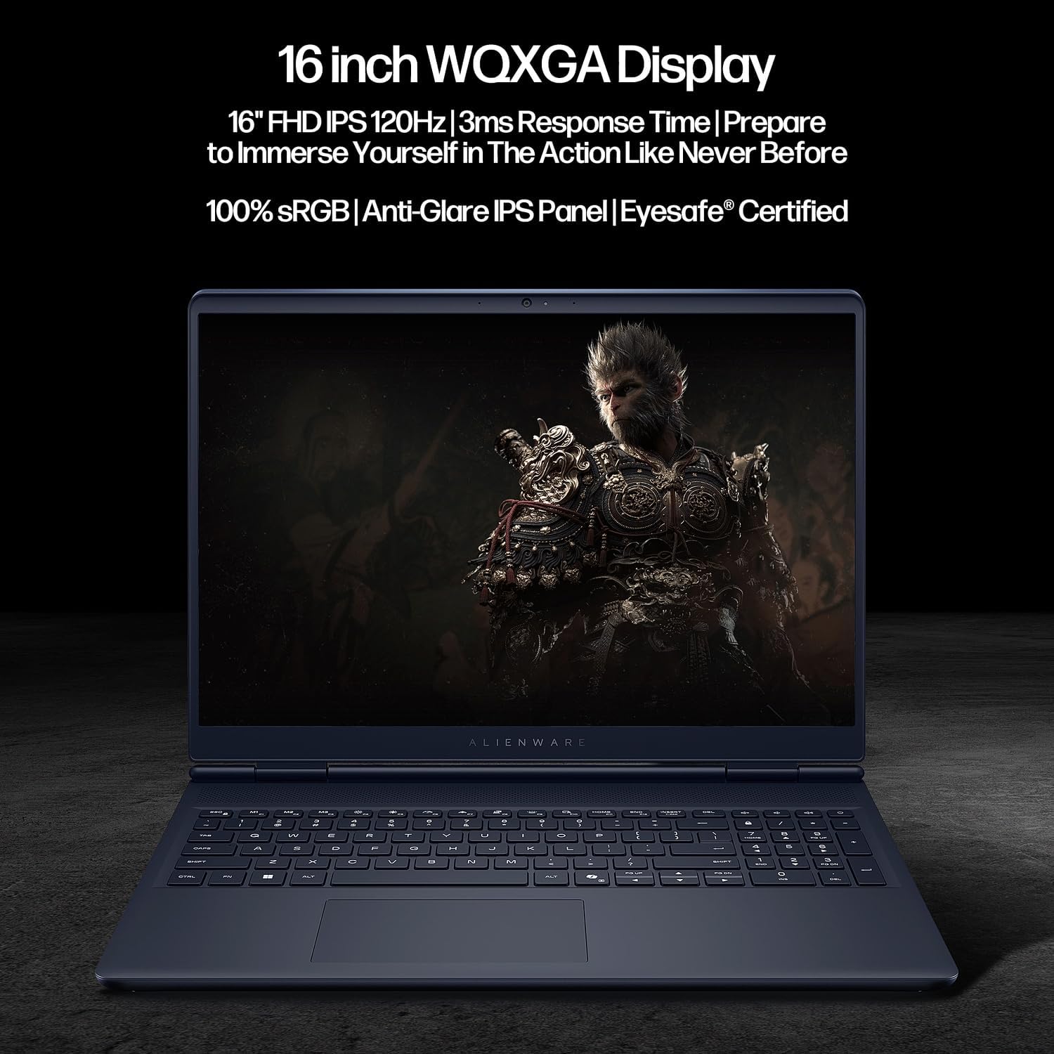 Dell Alienware 16 Aurora AC16250 Gaming Laptop, Intel Core 7 240H, NVIDIA GeForce RTX 5050, 16' WQXGA 120Hz IPS, 64GB RAM, 2TB SSD, WiFi 7, w/Cooling Pad HDMI Cable, Windows 11 Pro