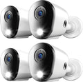Night Owl Add On Wired 4K HD Indoor/Outdoor Deterrence Cameras with 2-Way Audio (4-Pack) (Requires Compatible DVR - Sold Separately) (4 Camera)