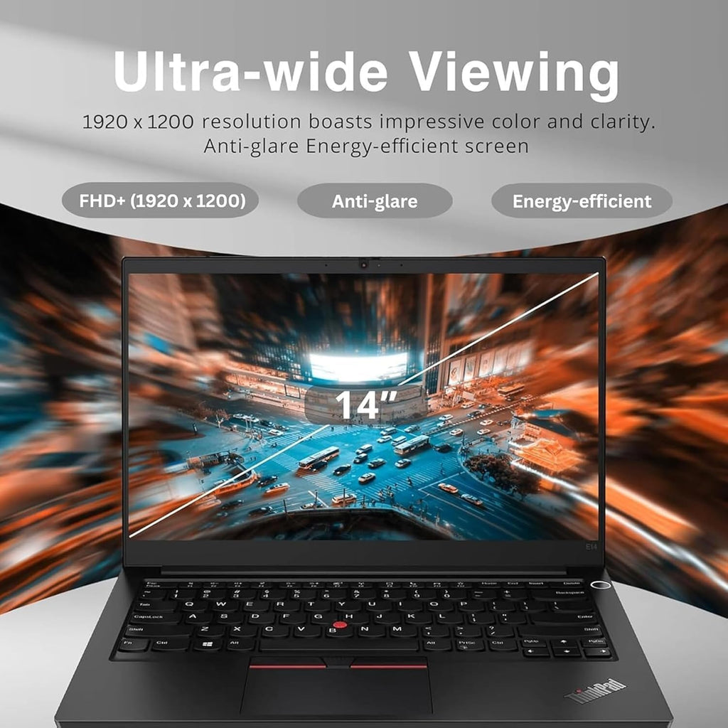 Lenovo ThinkPad E14 Gen 7 Business Laptop, 14' FHD+ Display, AMD Ryzen 7 250 (Beat i7-1255U), 64GB RAM, 2TB SSD, Backlit Keyboard, HDMI, RJ45, Wi-Fi 6E, Windows 11 Pro, Black