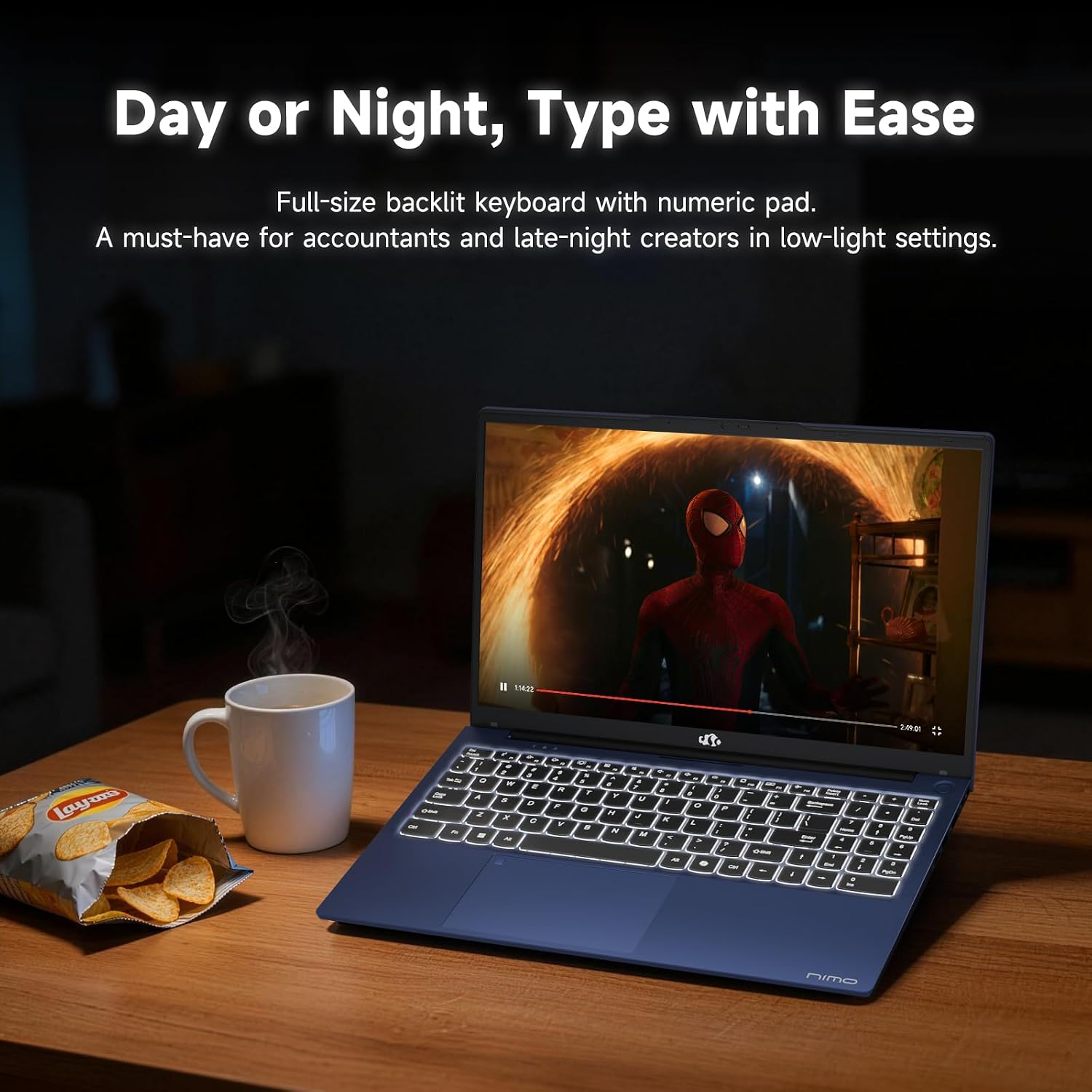 NIMO 15.6' IPS FHD-Business-Laptop, 8 Cores AMD Ryzen 7 Pro 6850U 32GB LPDDR5 RAM 1TB SSD (Beat i7-1360P Up to 4.7GHz) Radeon 680M 100W Fast PD for Content Creators & Student 2-Yr Warranty