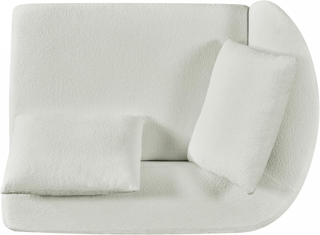 Christopher Knight Home Randa Modern Fabric Upholstered 5-Seater Sofa, Oversized Chair Cloud Couch, Fully Assembled Long Sofa Chaise Lounge, Fully Assembled, Milky White