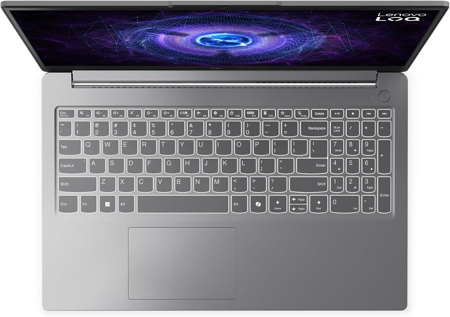 Lenovo LOQ Essential Gaming Laptop, 15.6' FHD 144Hz Display, 8-core Intel Core i5-12450HX, GeForce RTX 3050, 16GB DDR5, 512GB SSD, Wi-Fi 6, RJ-45, USB-C, HDMI, Card Reader, Non-Backlit, Win 11 Home