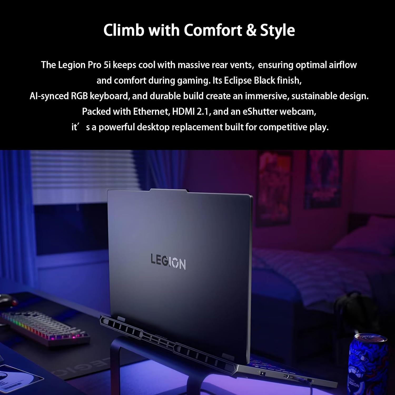 Lenovo 2025 Legion Pro 5i 16' Gaming Laptop - GeForce RTX 5070Ti 12GB GDDR7, Intel Ultra 9 275HX(Up to 5.4GHz), 165Hz OLED WQXGA Display, RGB Backlit, Wi-Fi 7, Win 11 Pro, 64GB DDR5 RAM, 8TB SSD