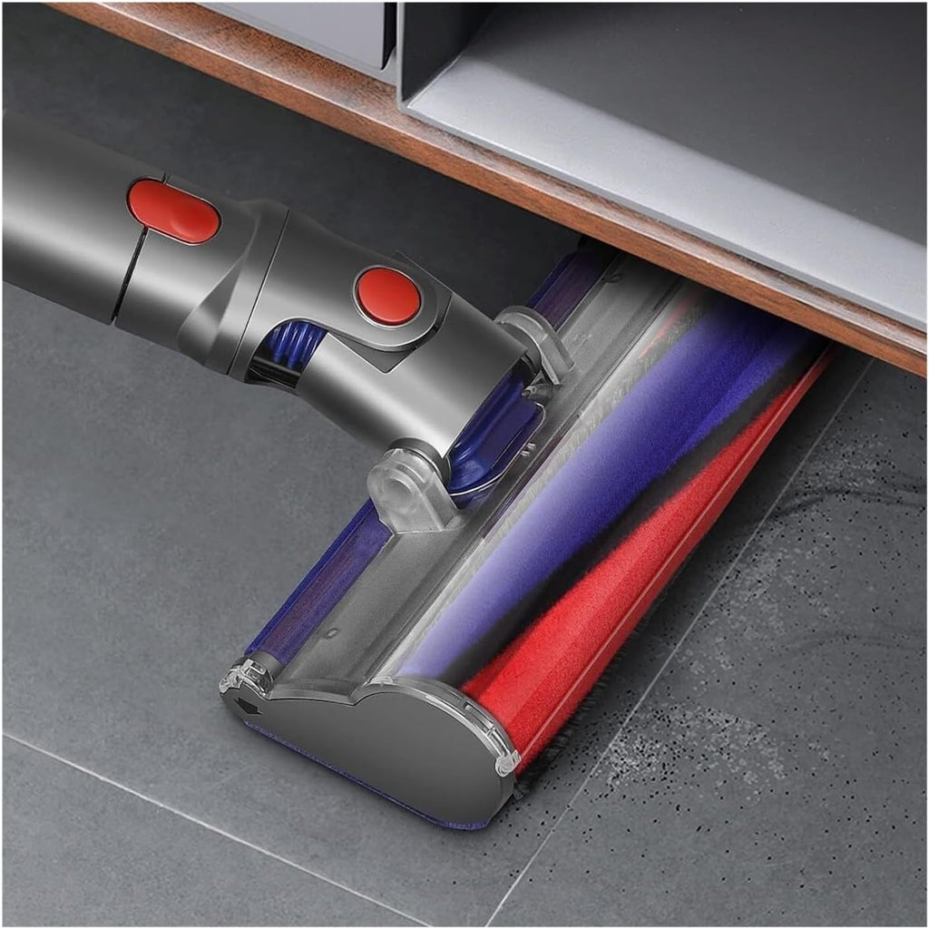 Replacement Soft Roller Cleaner Head， Compatible For Dyson ，V7 V8 V10 V11 V15 SV10 SV12 SV14， Hardwood Floor Attachment Flexible Big Rollers