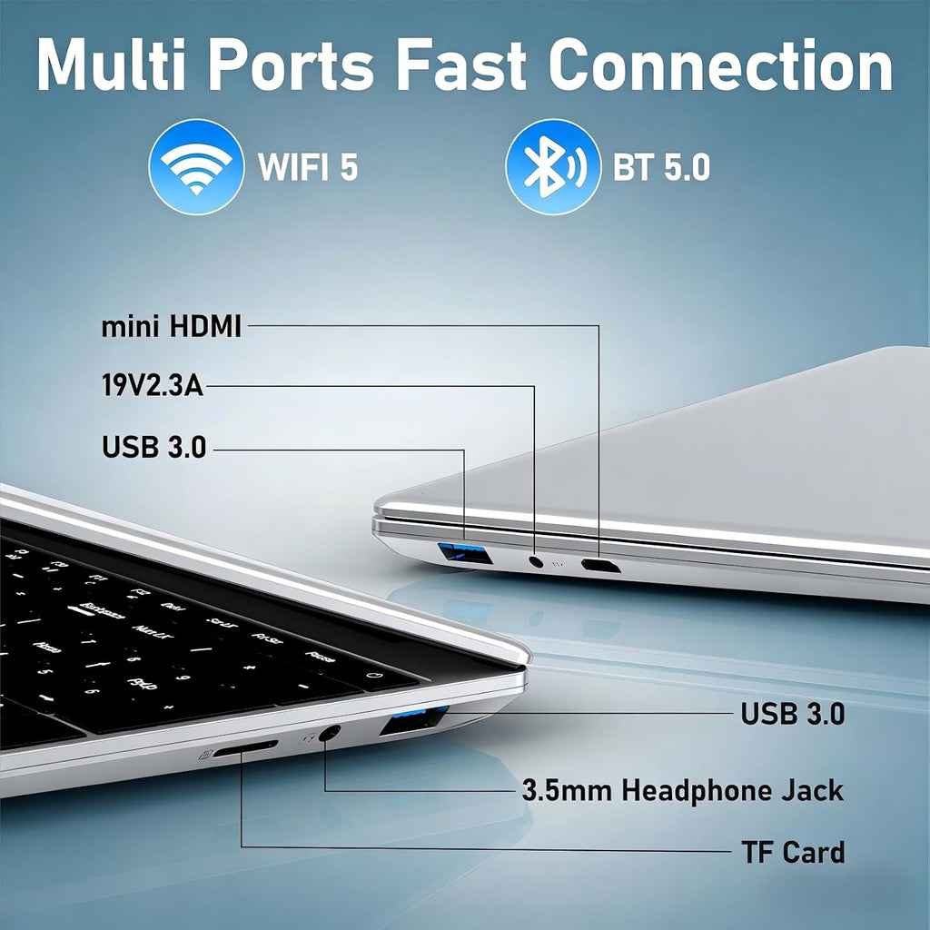 NIAKUN Laptop Computer, Gaming Laptops 2026, 15.6 Inch Lap Top PC Windows 11 Pro, 16GB RAM 1TB SSD, Core i7-7600U Processor(up to 3.9GHz), Office 365, for Business and Students, Backlit Keyboard