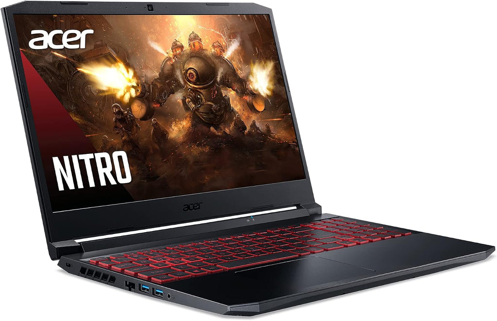acer Nitro 5 AN515-45-R83Z Gaming Laptop, AMD Ryzen 5 5600H Hexa-Core Processor | NVIDIA GeForce GTX 1650 | 15.6' FHD 144Hz IPS Display | 8GB DDR4 | 256GB NVMe SSD | WiFi 6 | Backlit Keyboard
