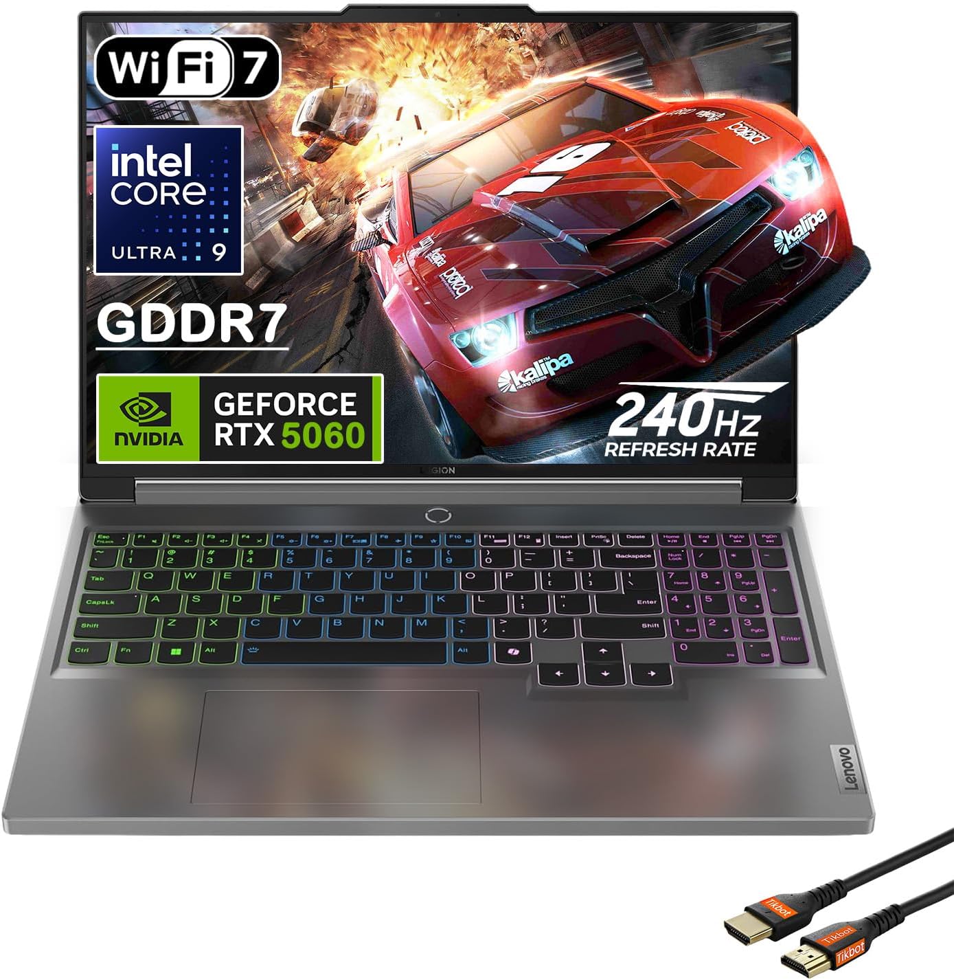 Lenovo Legion 5i 16' Gaming Laptop - Intel Core Ultra 9 275HX - GeForce RTX 5060 - WQXGA (2560x1600) - Windows 11 Home-W/HDMI Cable (64GB RAM | 2TB PCIe SSD)