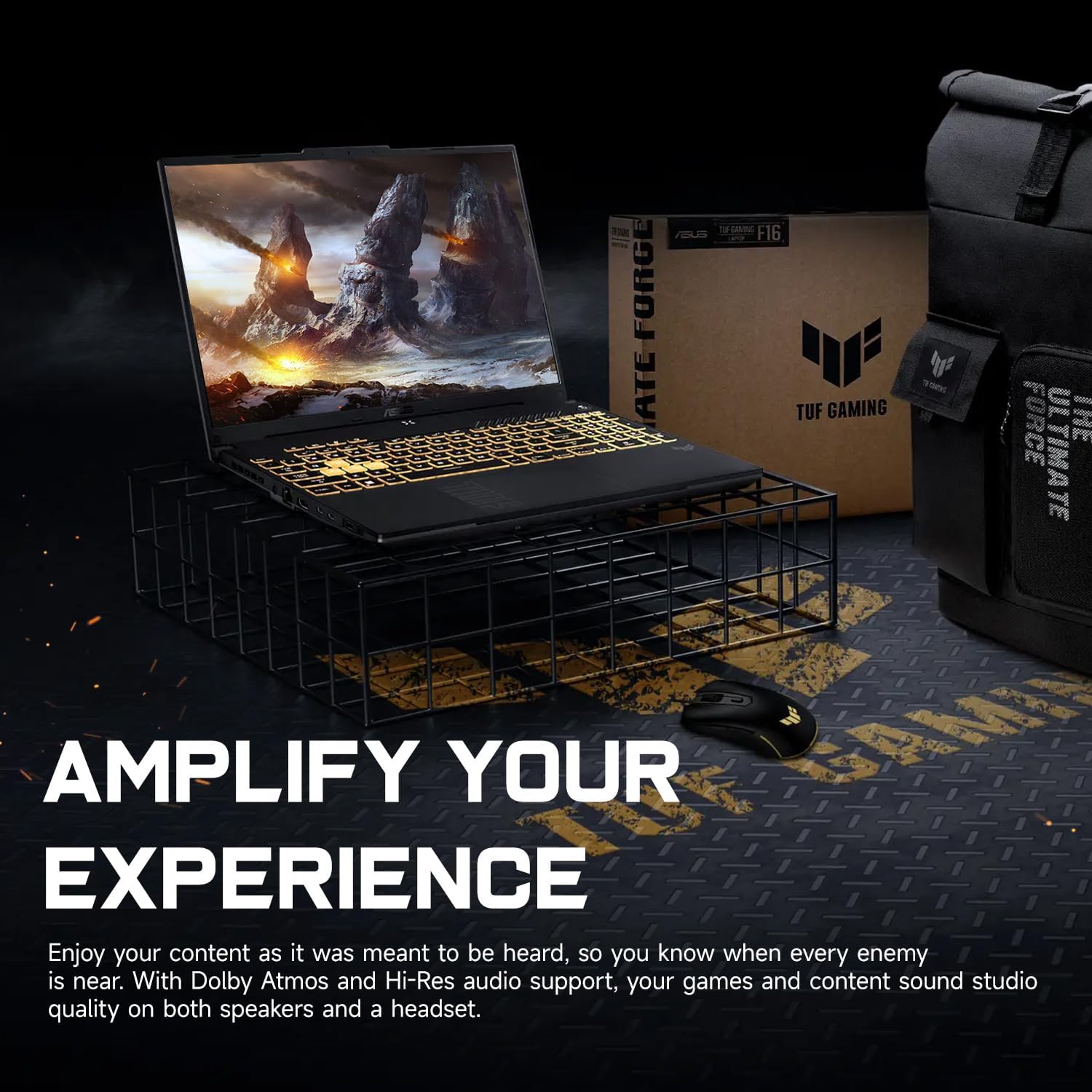 ASUS TUF F16 RTX 4050 Gaming Laptop, 16' FHD+ 144Hz, Intel Core 5 210H(Beats Intel i5-14500), NVIDIA RTX 4050, 16GB DDR5 RAM, 1TB SSD, RGB Backlit KB, Bundle with PCO Laptop Cooler
