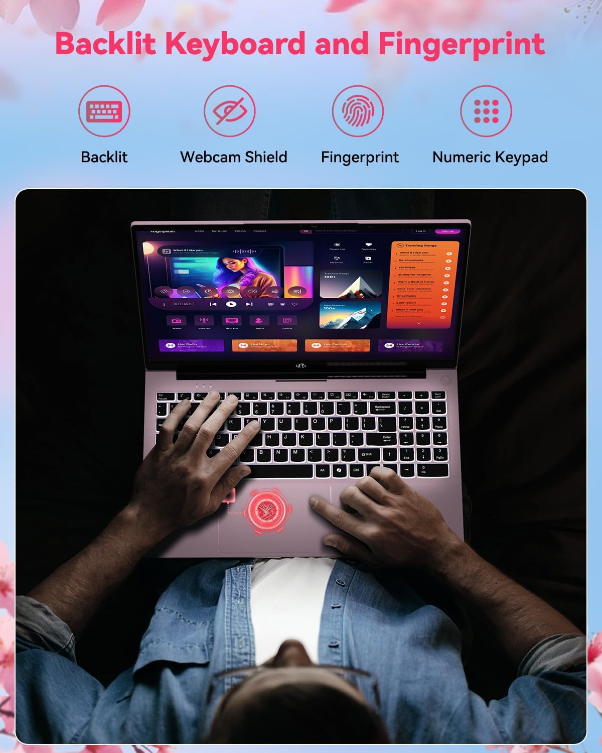 NIMO 15.6' Light-Gaming-Laptop, 8 Cores AMD Ryzen 7 Pro 6850U 32GB LPDDR5 RAM 1TB SSD (Beat i7-1360P Up to 4.7GHz) AMD Radeon 680M GPU IPS FHD Computer with 100W Type-C Fingerprint Backlit Keyboard