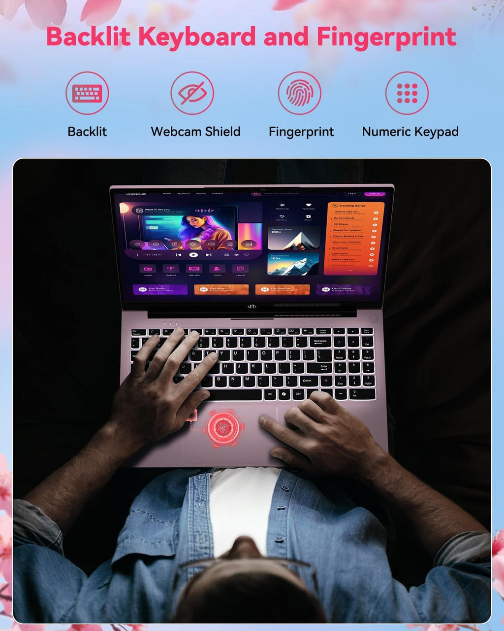 NIMO 15.6' Light-Gaming-Laptop, 8 Cores AMD Ryzen 7 Pro 6850U 32GB LPDDR5 RAM 2TB SSD (Beat i7-1360P Up to 4.7GHz) AMD Radeon 680M GPU IPS FHD Computer with 100W Type-C Fingerprint Backlit Keyboard