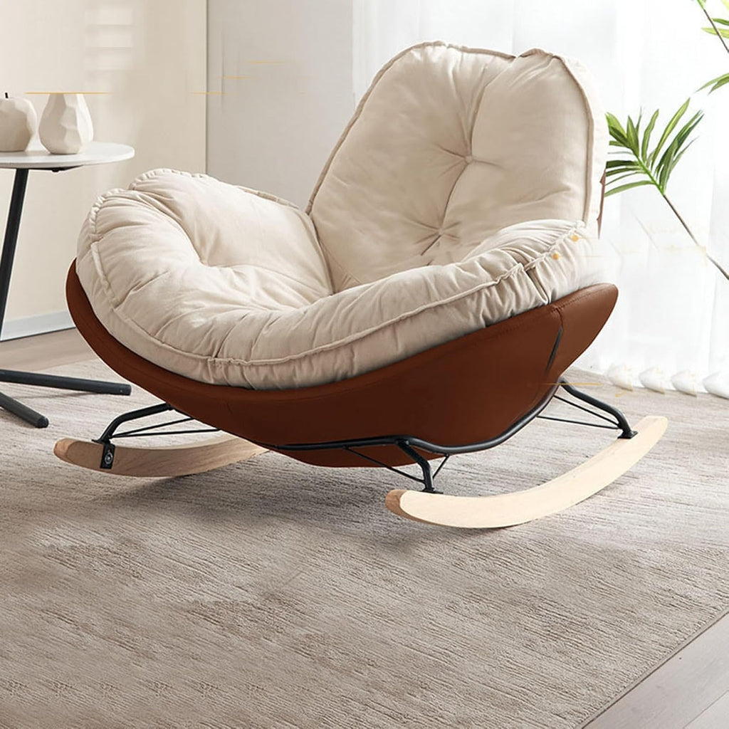 Penguin Rocking Chair Nursery, Glider Rocking Chair for Living Room, Indoor Rocking Chair with Padded Seat, Reading Chair for Bedroom, Garden Lounger, Modern, Stylish