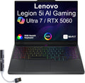 Lenovo Legion 5i AI Gaming Laptop 15.1' OLED WQXGA Display (Intel Core Ultra 7 255HX, 64GB DDR5, 4TB PCIe SSD, GeForce RTX 5060, RGB KB, Thunderbolt 4, Win 11 Home) w/DKZ USB Port Expander