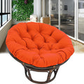 Outdoor Seat Cushion for Hanging Basket Chair Garden Egg Chair Rocking Chair Hammock, Papasan Hanging Basket Chair Cushion, Soft and Thick Outdoor Papasan Rocking Chair Cushion(Orange,140x140cm)