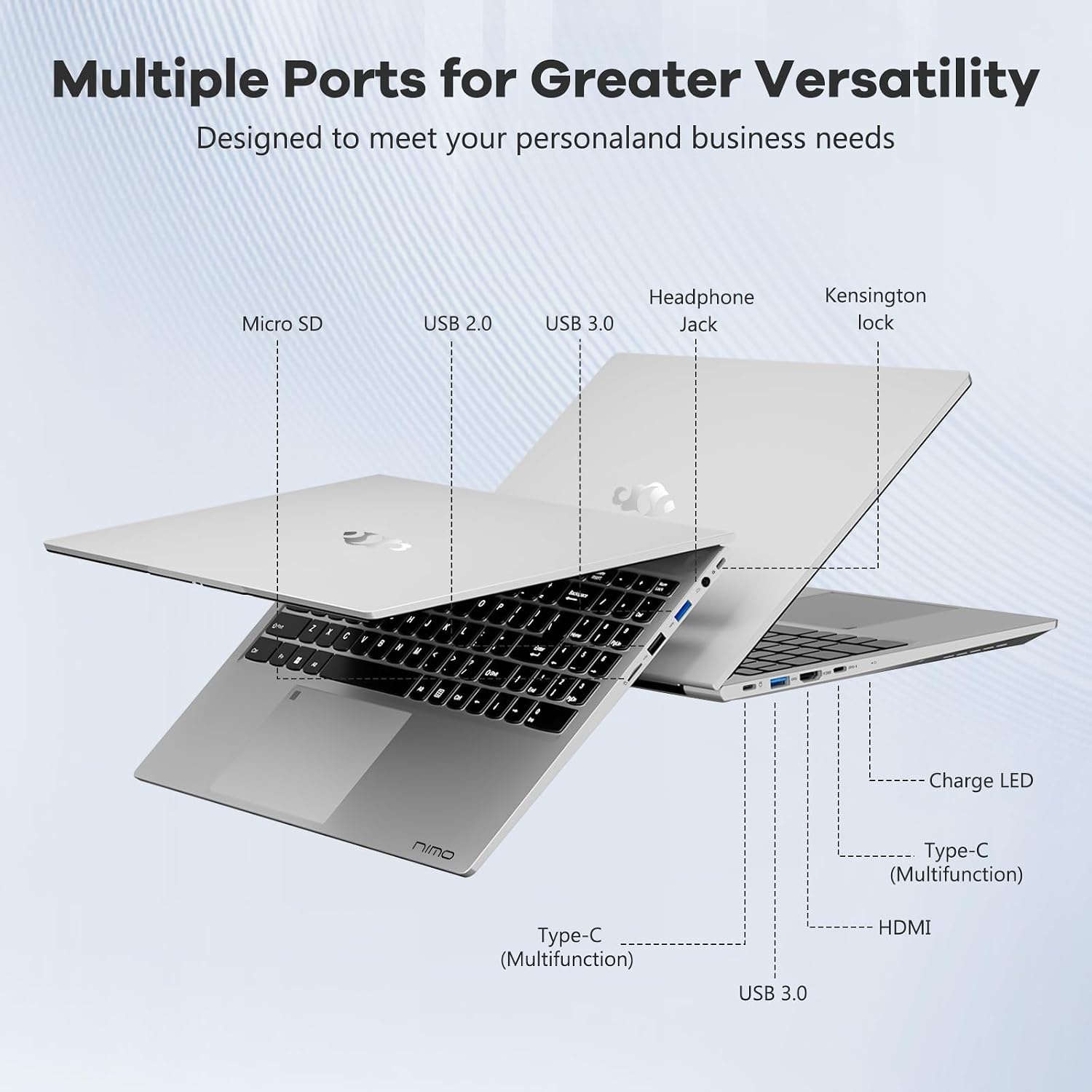 NIMO 15.6' IPS FHD-Gaming-Laptop, 6 Cores AMD Ryzen 5 6600H 16GB DDR5 RAM 1TB SSD (Beat i7-1165G7 up to 4.5GHz) 660M 6nm GPU-Computer with 100W Type-C Backlit Keyboard, Fingerprint