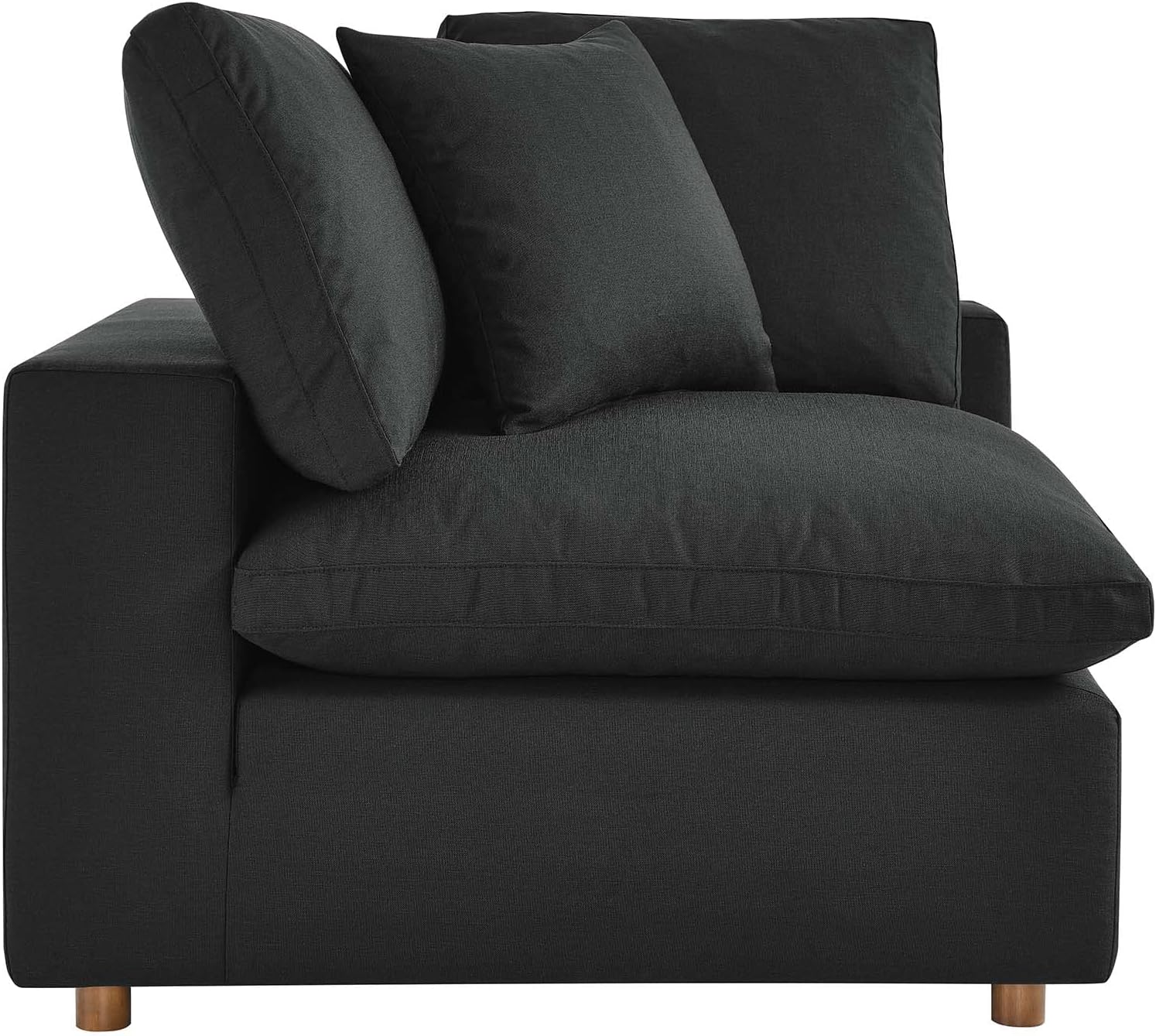 Modway Commix Down-Filled Overstuffed Upholstered 4-Piece Sectional Sofa