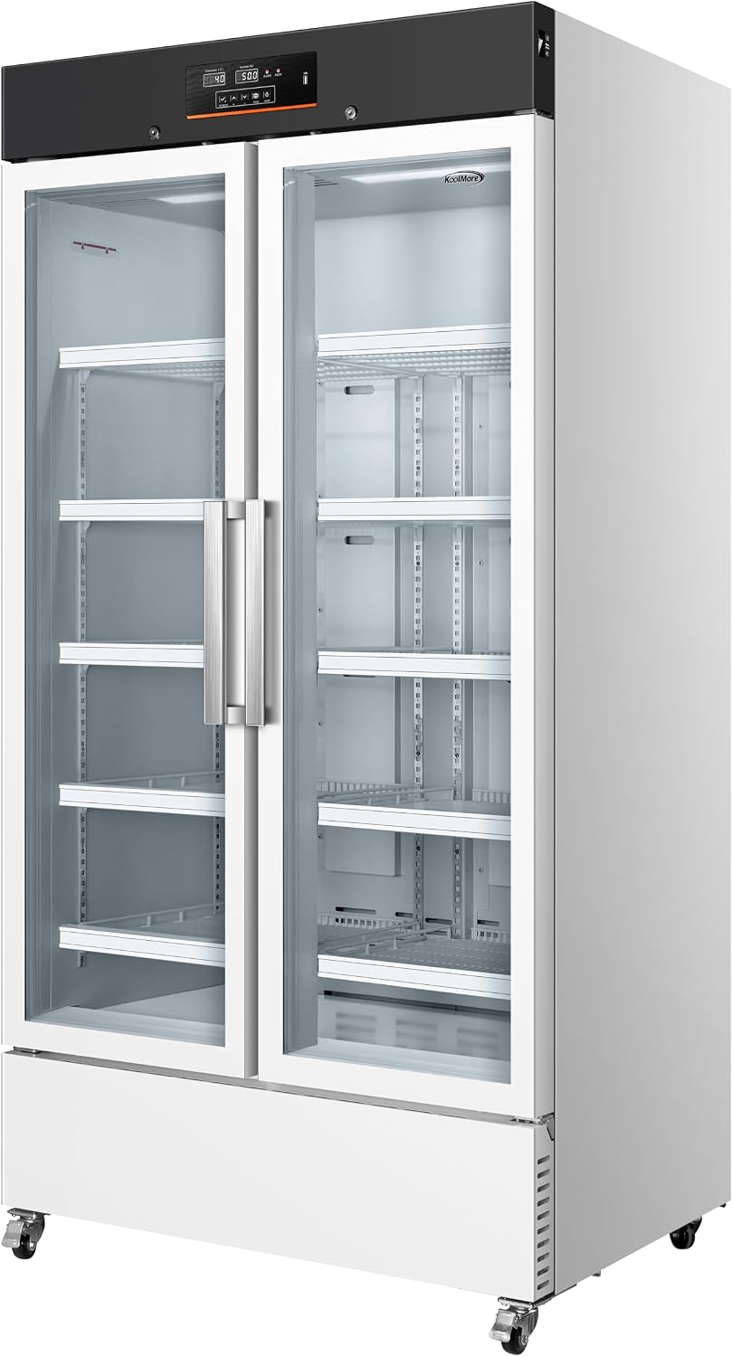 KoolMore 27 cu. ft. Medical Vaccine Refrigerator for Pharmacy and Laboratory with Multi-Level Emergency Alarms, UL-Listed in White (KM-PHR-27C)