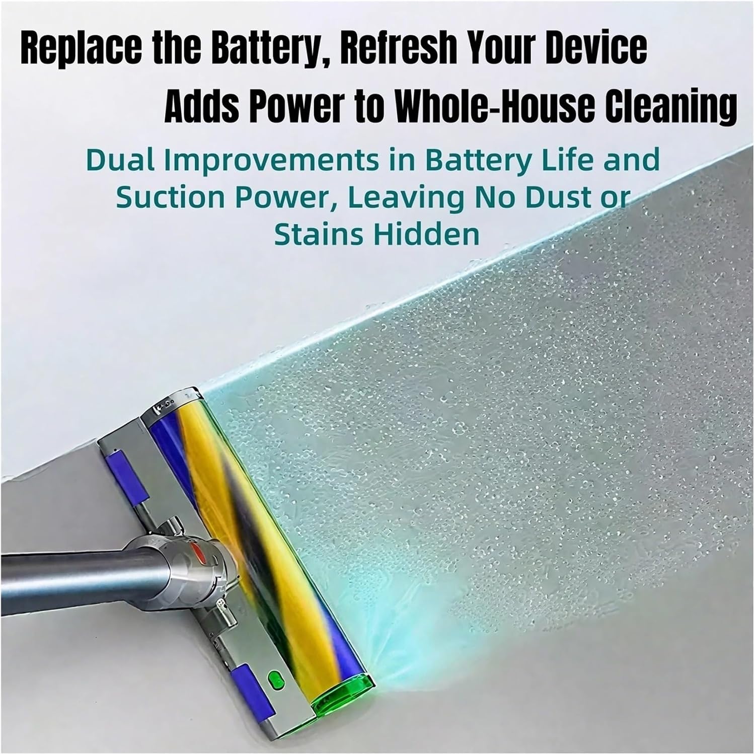 4800-12800mAh 21.6V/22.2V Rechargeable Lithium Battery Compatible for Dyson V10, V8, V11, V15, V7 Series, SV07, SV09, SV10, DC62 Vacuum Cleaners(V11(V15) 12800mAh x1)