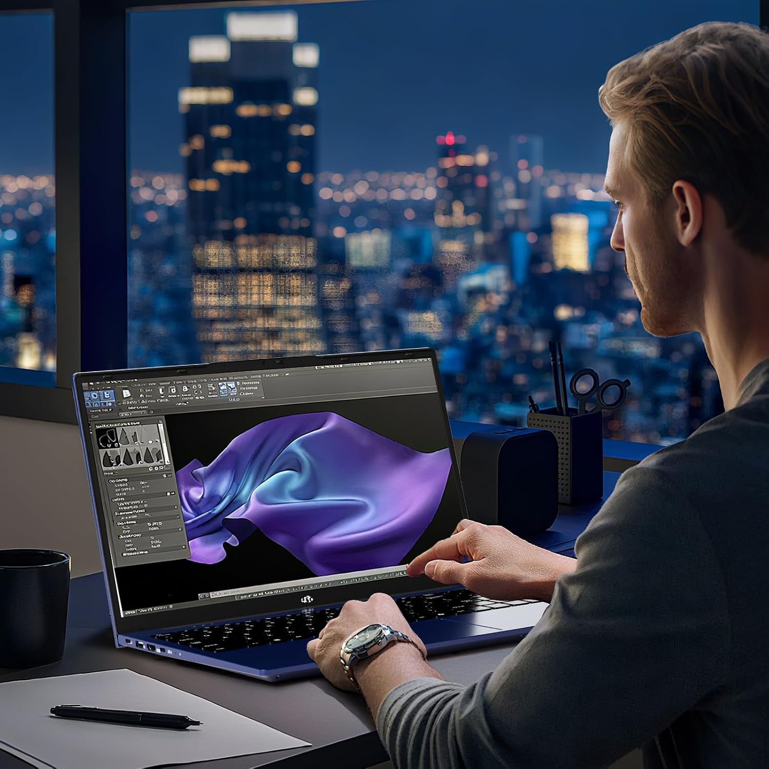 NIMO 15.6' FHD lPS-Business-Laptop, 8 Cores Intel i5-12450H 32GB RAM 1TB SSD (Beat i7-11800H, Up to 4.4 GHz) Student Computer with 100W Type-C Fingerprint Backlit Keyboard WiFi-6 Win 11, for Home