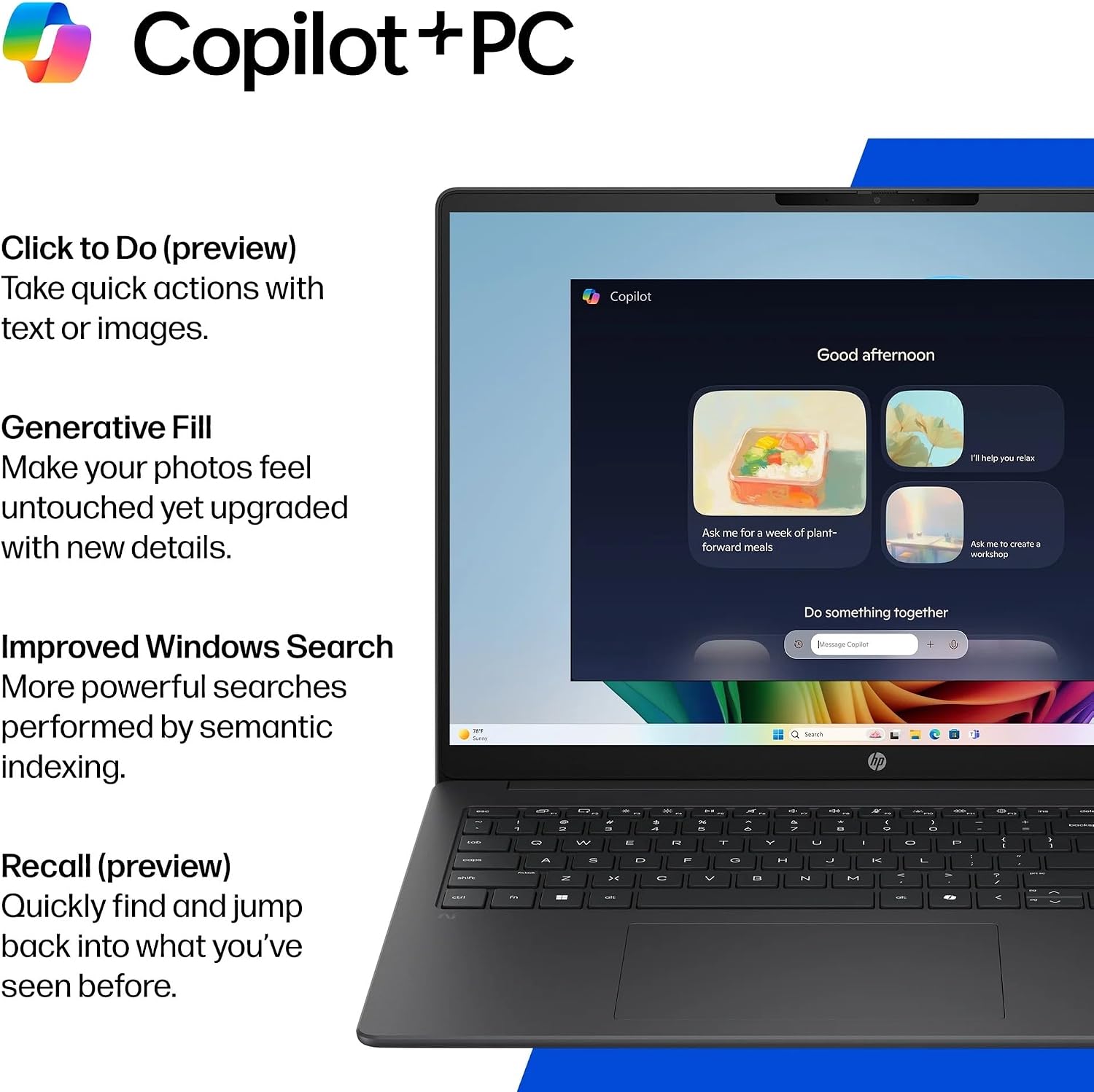 HP OmniBook 3 16' Next Gen AI PC FHD IPS Laptop, 8-Core Snapdragon X X1-26-100 Processor, 16GB DDR5 512GB SSD, Radeon 740M Graphics Copilot Win 11 Computer for Creator Business Gaming w/GM Accessory