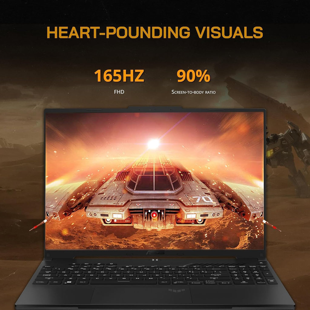 ASUS TUF Gaming A16 Laptop - AMD Ryzen 7 7735HS - RX7700S Beat RTX 3060-16 WUXGA 165Hz Display - RGB Backlit Keyboard - Thunderbolt 4 - Webcam - HDMI Cable - 2024 (64GB RAM |4TB PCIe SSD)