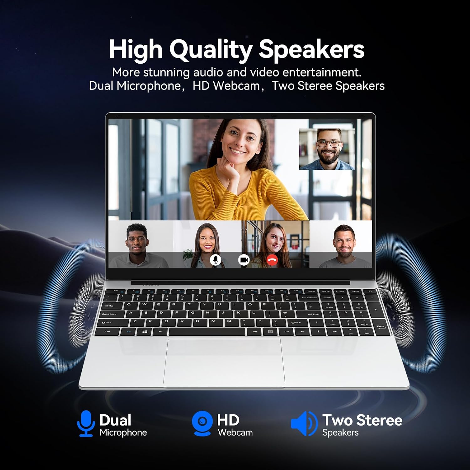 15.6 Inch Laptops | Win 11 Pro Laptop Computer | 16GB RAM 1TB SSD | Celeron N100 Quad-Core(3.4GHz) | FHD IPS 1920x1080 | HDMI | Type-C | USB 3.0 | WiFi 6 | BT 5.2 | 6500mAh