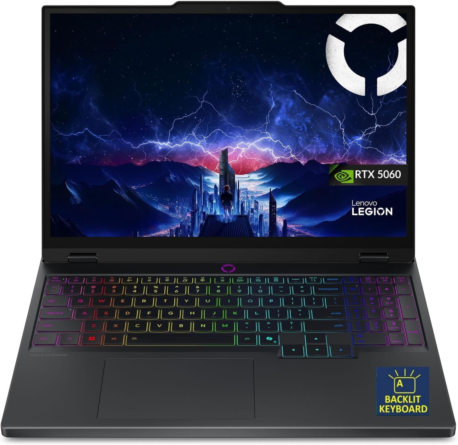 Lenovo Legion 5i, AI Gaming Laptop, Intel Ultra 9 275HX, 16 WQXGA (2560x1600)，240Hz,500 nits, 32GB DDR5, 2TB SSD, NVIDIA RTX 5060, 5MP Camera,Backlit Keyboard, Wi-Fi 7, Win 11 -Gray