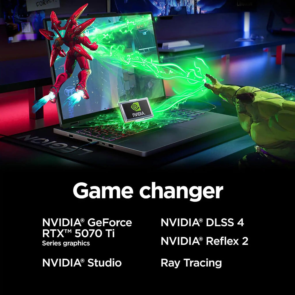 Lenovo Legion Pro 5i Gen 10 Gaming Laptop - Intel 24 Core Ultra 9 275HX, GeForce RTX 5070 Ti, 32GB RAM, 1TB SSD, 16.0' WQXGA OLED 165Hz Display, Wi-Fi 7, 24zone RGB Backlit, Win 11 Pro, Accessories