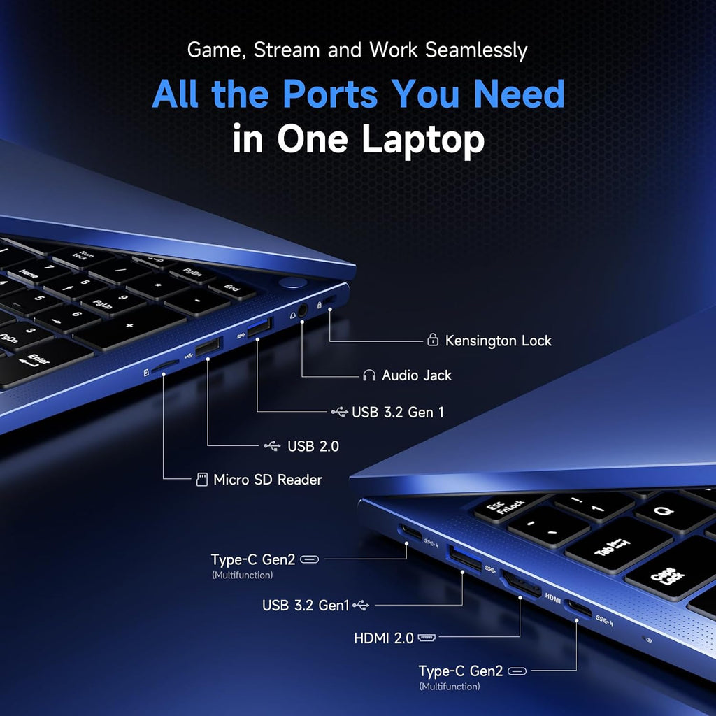NIMO 15.6' IPS FHD-Gaming-Laptop, AMD Ryzen 7 7735HS 16GB DDR5 RAM 512GB SSD (8C/16T, Up to 4.75GHz) Computer Laptop with Radeon 680M Graphics 100W Type-C Backlit Keyboard Fingerprint