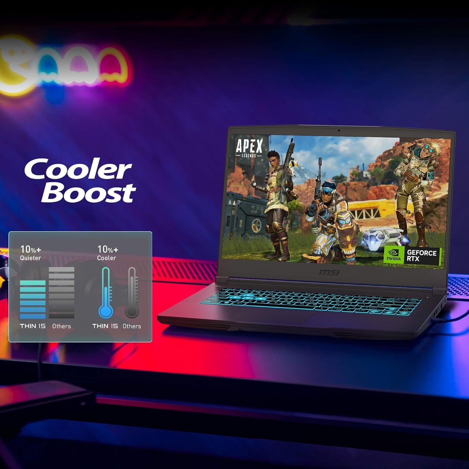 msi Thin 15.6' 144Hz Gaming Laptop Intel® Core Intel i5-13420H NVIDIA GeForce RTX 4050 32GB RAM 1TB NVMe SSD Win11
