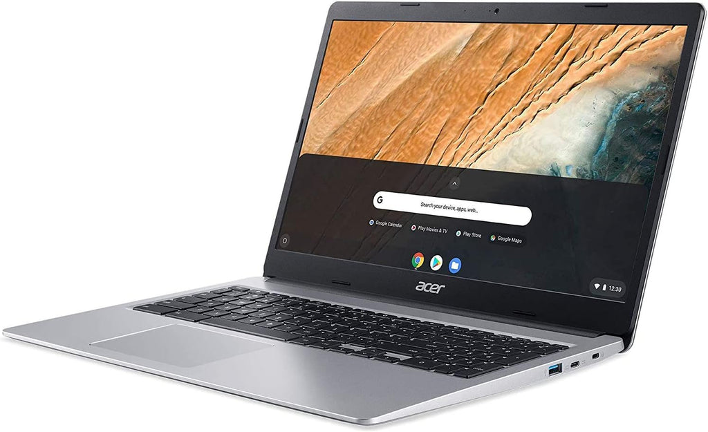 Acer Chromebook 315 15.6' HD Intel N4000 4GB RAM 32GB eMMC Webcam BT Chrome OS + Protective Sleeve, Silver (NX.HKBAA.002)