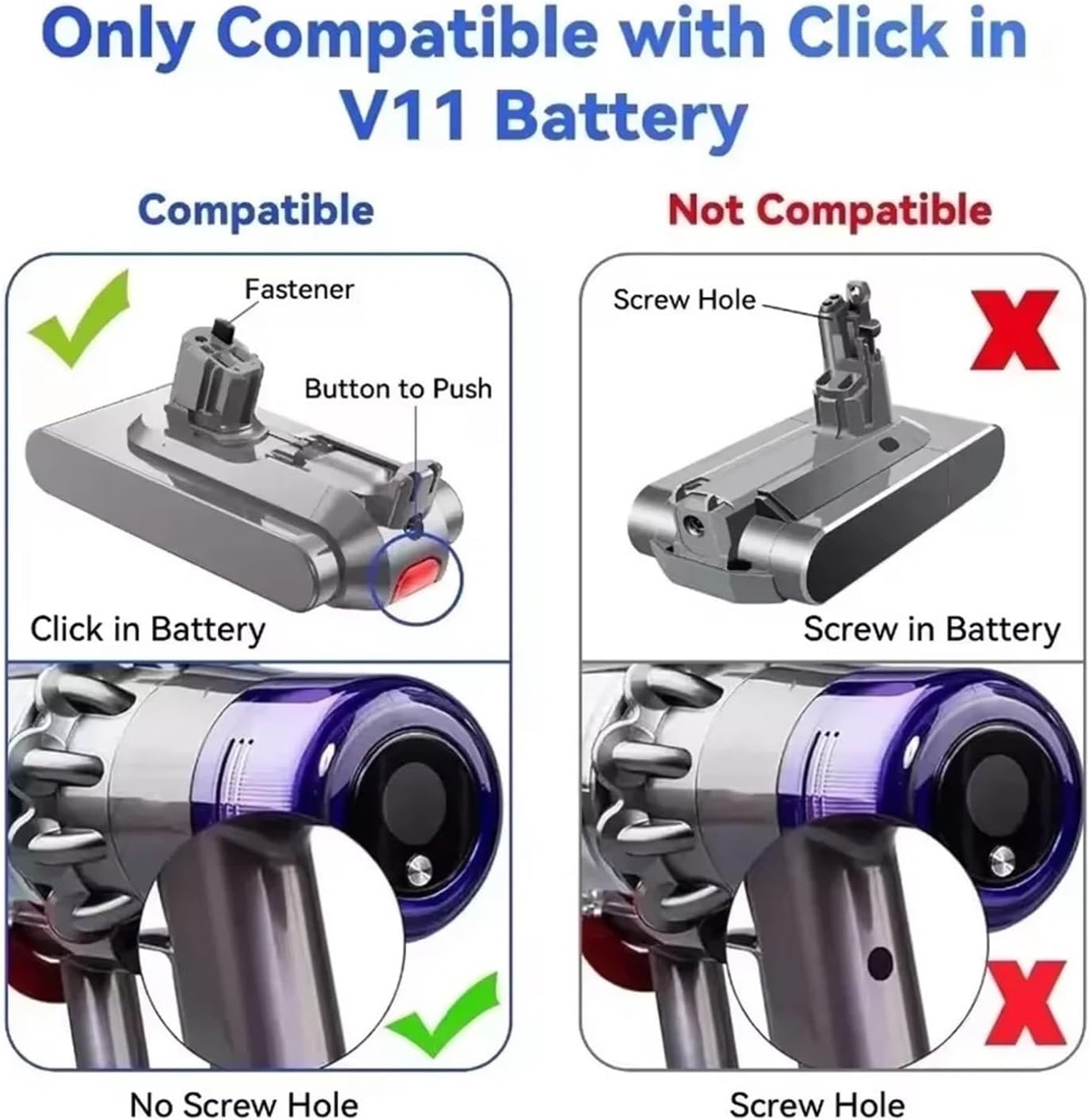 4.5Ah Removable Lithium Battery, Compatible with Dyson V11/V15 Absolute/Animal/Fluffy Extra Vacuum Cleaner