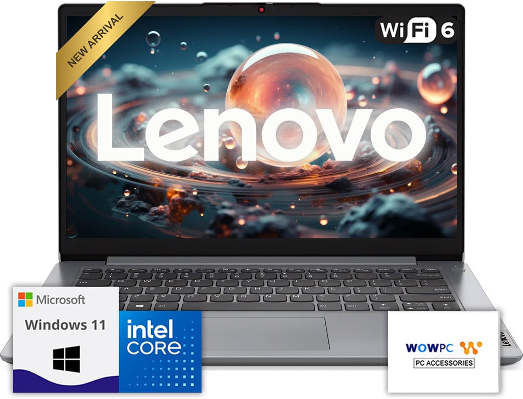 Lenovo IdeaPad Laptop with Microsoft 365 Office, Intel High Performance CPU, 8GB RAM, 1.2TB Storage(1TB Cloud & 256GB SSD), 500GB Portable Drive,11 Hour Battery, SD-Card Reader, Windows 11,w/o Mouse