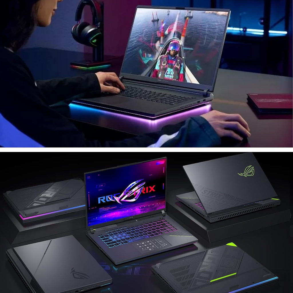 ASUS ROG Strix G16 Gaming Laptop 2025-16' FHD+ 165Hz Display, NVIDIA GeForce RTX 5070 Ti, AMD Ryzen 9 8940HX (up to 5.2 GHz), Win11 Pro, Backlit KB, Wi-Fi 6E, w/Accessoires (64GB RAM, 1TB SSD)