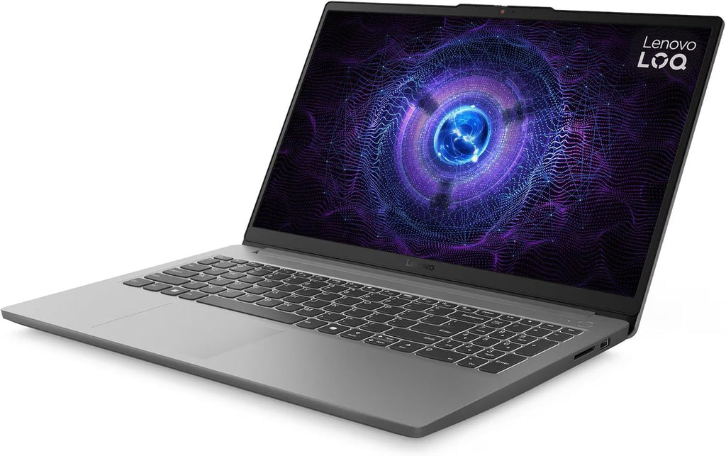 Lenovo LOQ Essential Gaming Laptop, 15.6' FHD 144Hz Display, 8-core Intel Core i5-12450HX, GeForce RTX 3050, 16GB DDR5, 512GB SSD, Wi-Fi 6, RJ-45, USB-C, HDMI, Card Reader, Non-Backlit, Win 11 Home