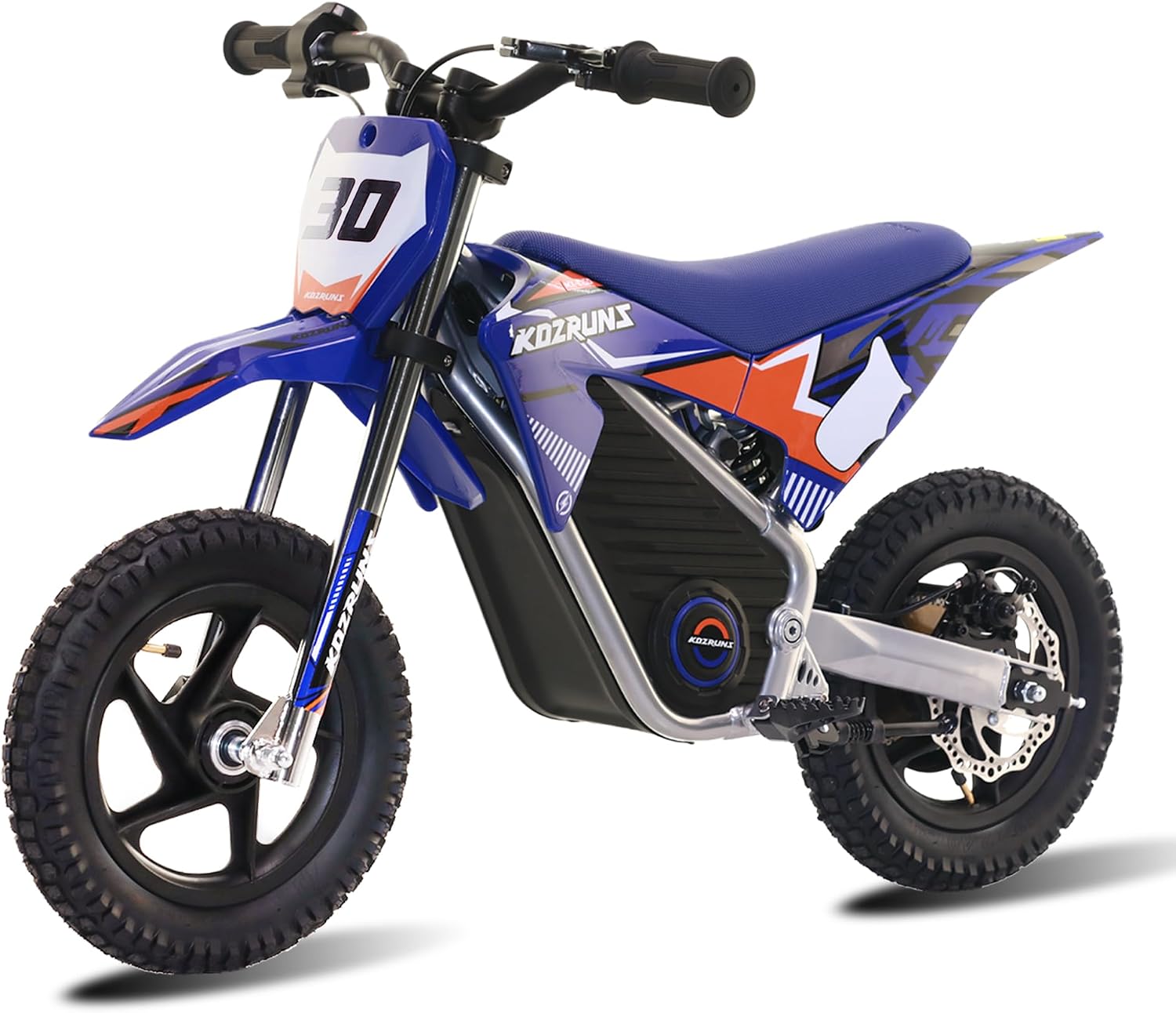 OLALA Electric Dirt Bike for Kids 3-5, 12' Electric Motorcycle with 200W Motor, 2-Speed Safety Mode, Beginner Dirt Bike with Disc Brake, Outdoor Ride On Toy Gift, Blue