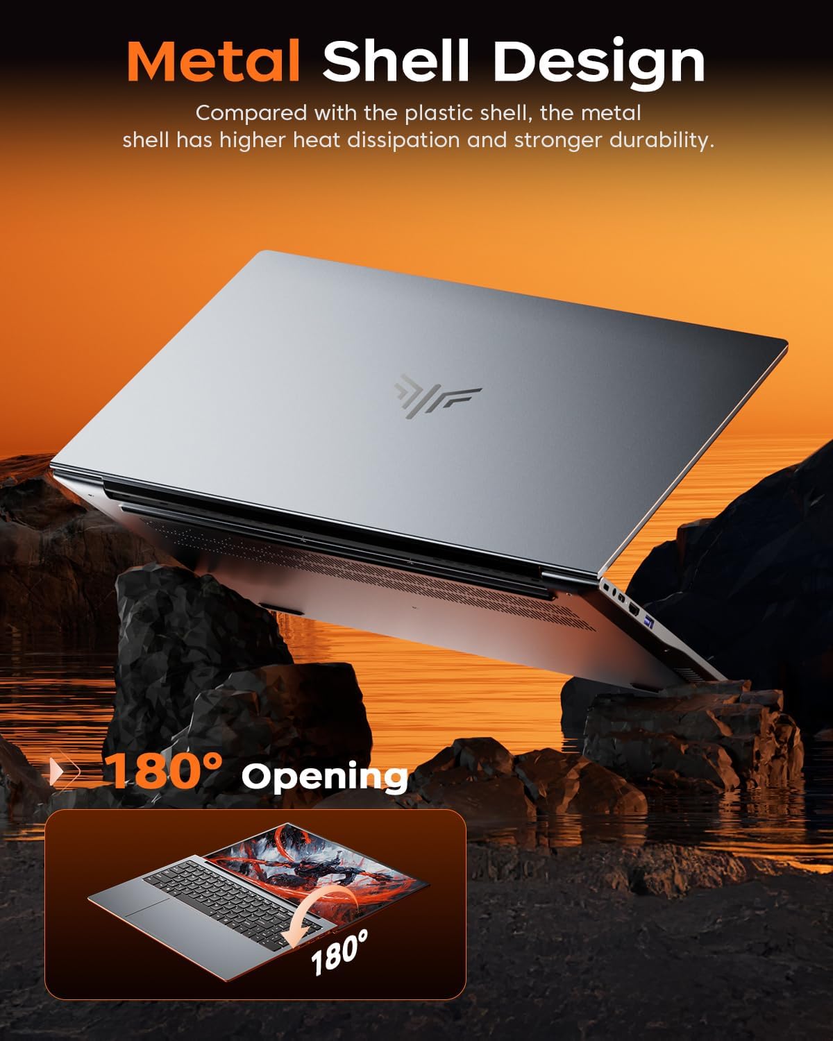 2025 AMD Laptop, 16.0inch Laptop Computer with AMD Ryzen 7 5700U(8C/16T, Up to 4.3GHz), 16GB RAM 512GB NVMe SSD Windows 11 Laptop, Radeon RX Vega 8 Graphics,WiFi 6, Backlit KB,53Wh Battery,Gray