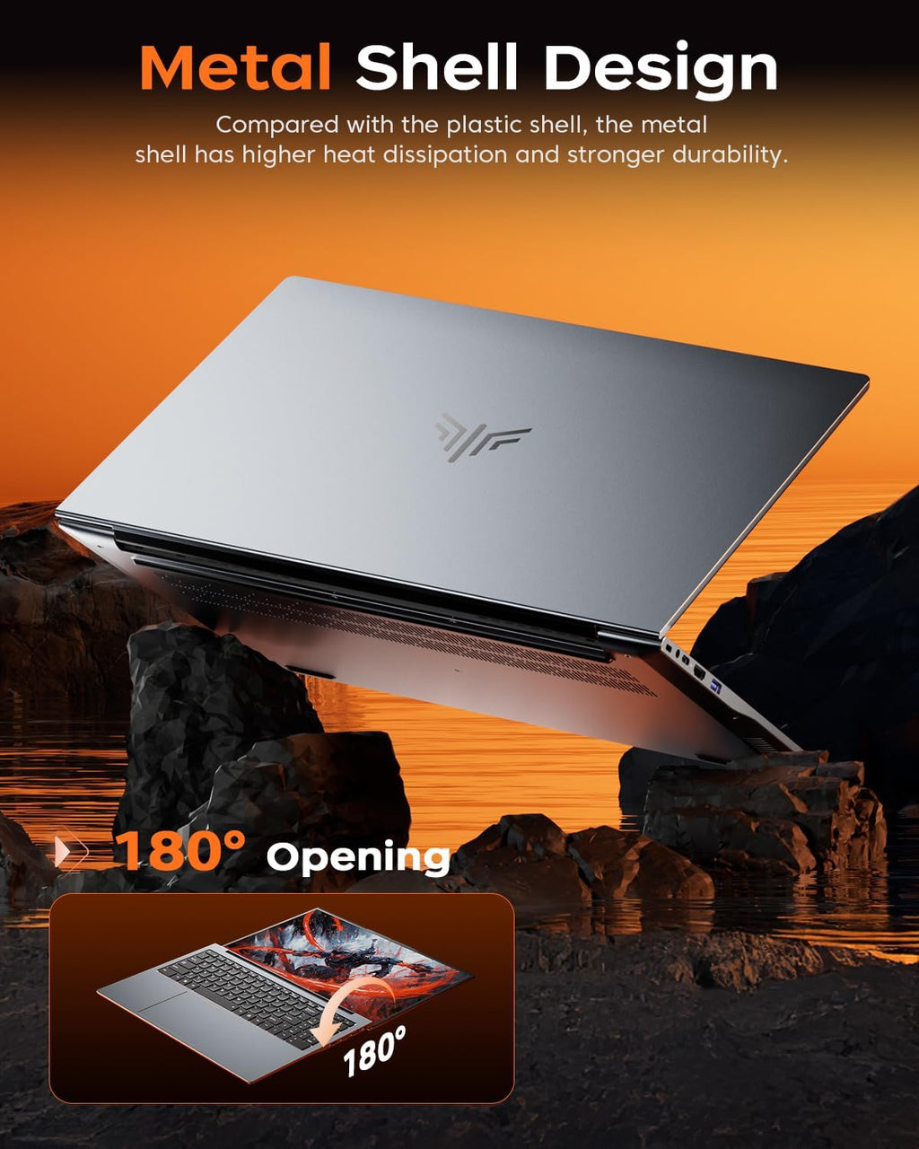 KAIGERR 2025 Gaming Laptop, 16.0inch Laptop Computer with AMD Ryzen 7 5825U(8C/16T, Up to 4.5GHz), 16GB RAM 512GB NVMe SSD Windows 11 Laptop, Radeon RX Vega 8 Graphics,WiFi 6, Backlit KB